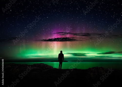 Northern Lights as seen from Tobermory, Ontario