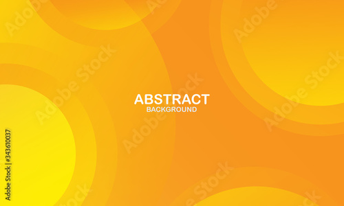 Colorful geometric background. Orange elements with fluid gradient. Dynamic shapes composition. Eps10 vector