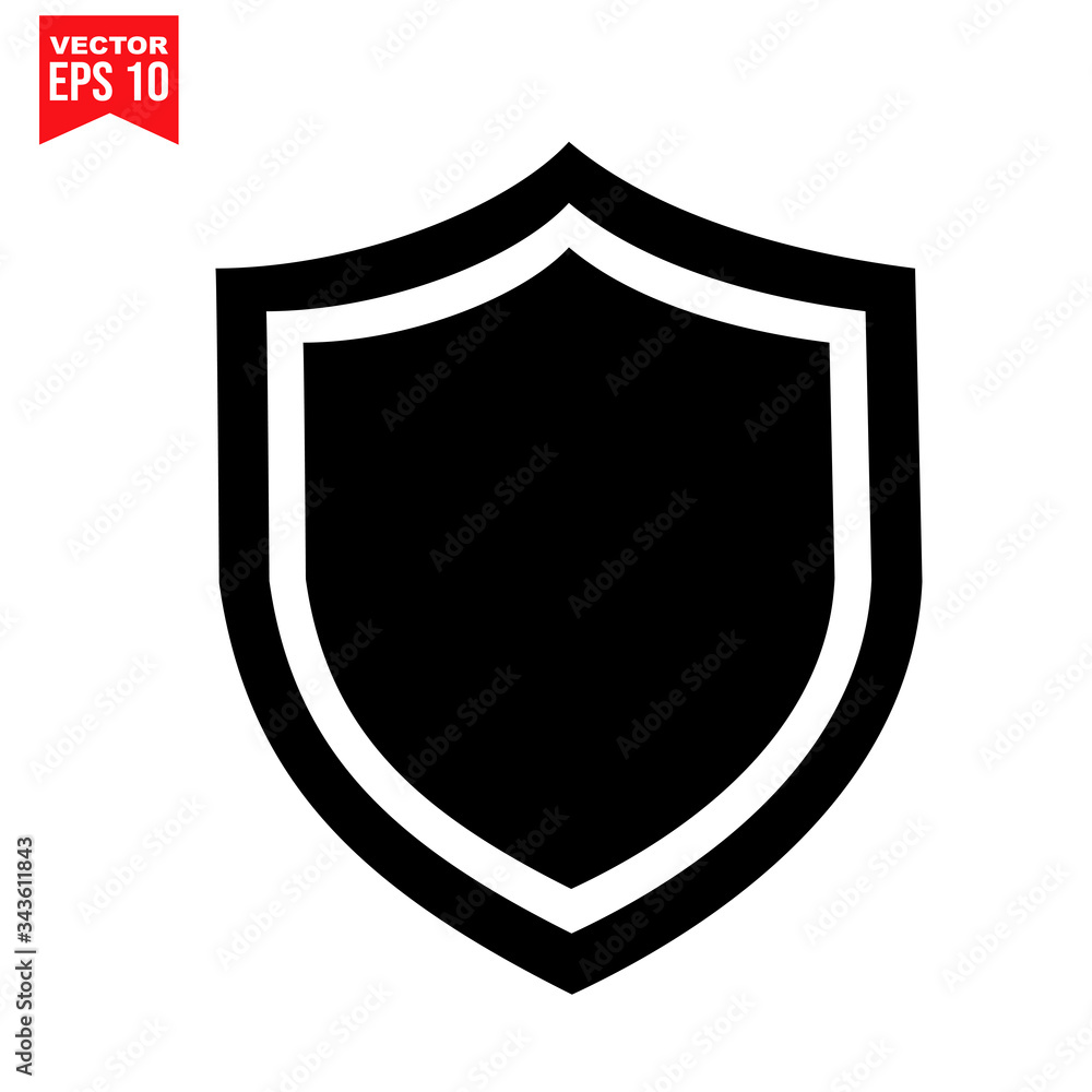 shield protection shield garbage Icon symbol Flat vector illustration for graphic and web design. shield protection shield garbage Icon symbol Flat vector illustration for graphic and web design.