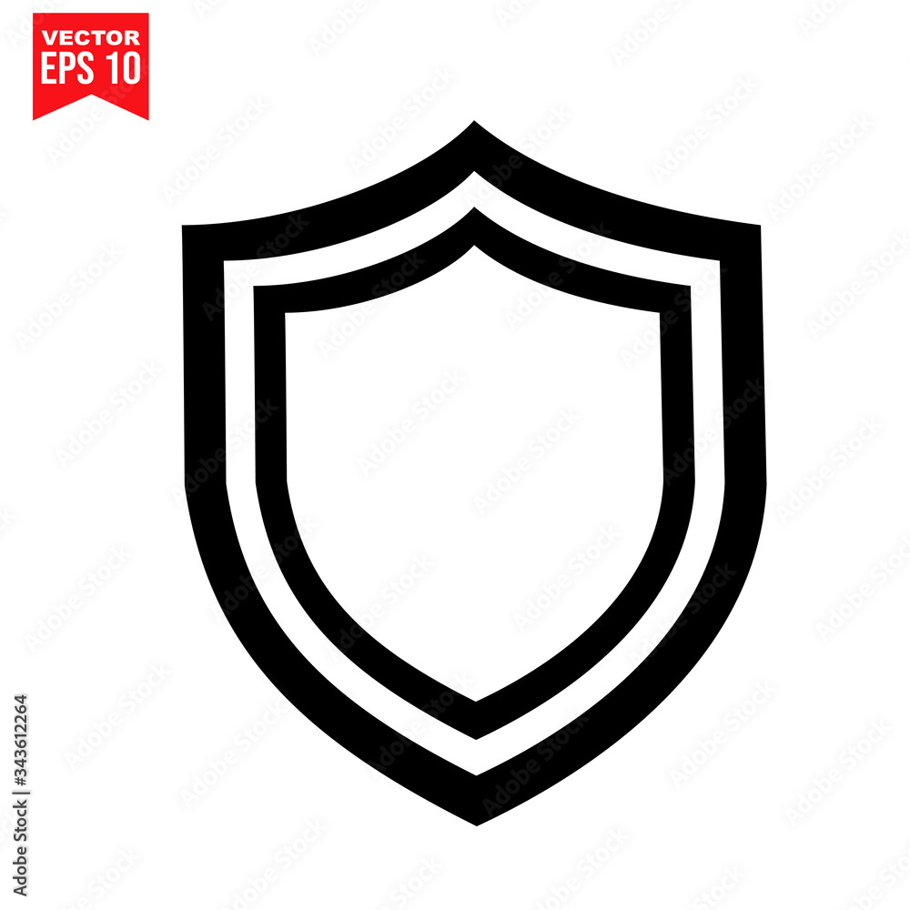 shield protection shield garbage Icon symbol Flat vector illustration for graphic and web design. shield protection shield garbage Icon symbol Flat vector illustration for graphic and web design.