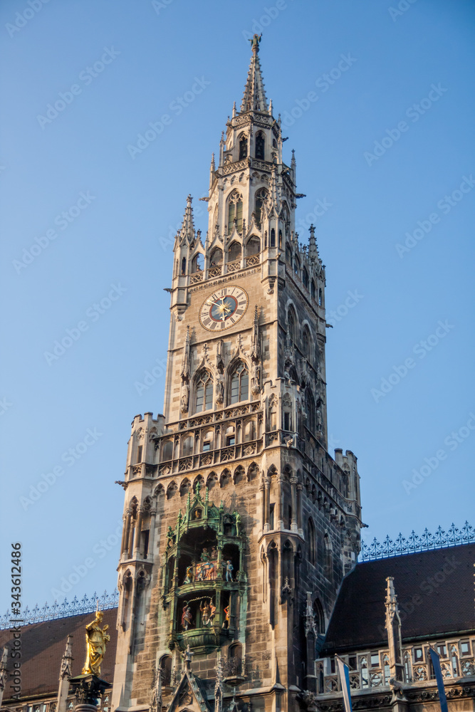 Munich old city center Neues Rathaus Frauenkirche Germany Cathedrals 
