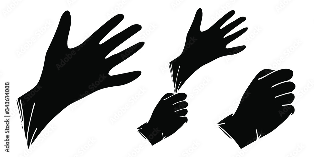 Fototapeta premium Medical Doctor rubber gloves, Nursing, Healthcare, Paramedic hand