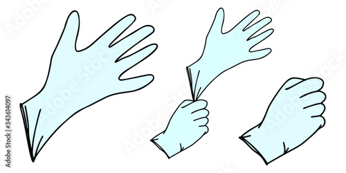 Medical Doctor rubber gloves, Nursing, Healthcare, Paramedic hand