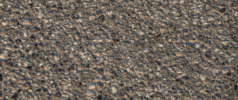 Asphalt material textured background. Road, street, racetrack, race way surface pavement.