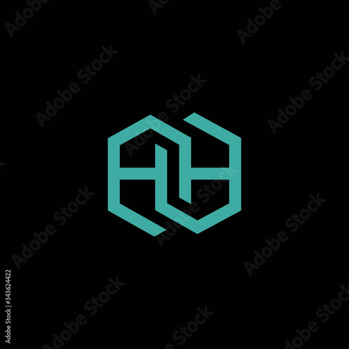 Initial letter hh logo or h logo vector design template