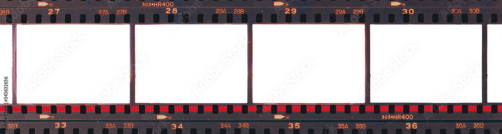 Contact print frames 33-36 - obrazy, fototapety, plakaty 