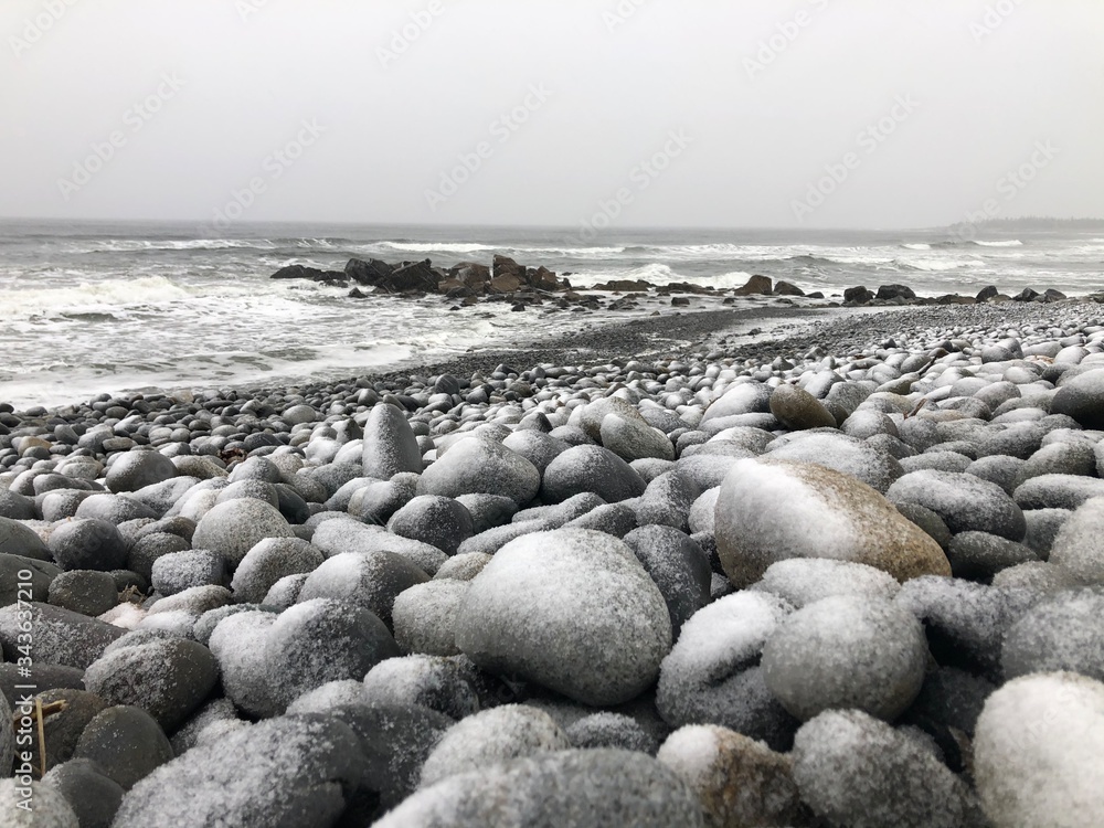 stones on the beach stones on the beach