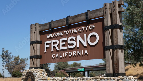 Fresno California Welcome Sign photo