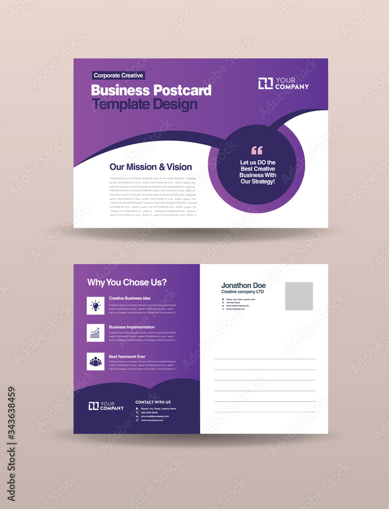 Corporate Business Postcard Design | Save The Date Invitation Card | Direct Mail EDDM Design  