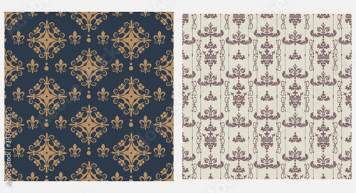 Vintage seamless pattern. Samples for textiles, fabrics and interior design.