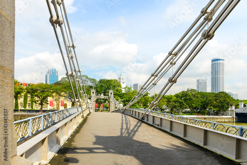 Cavenagh Bridge is the only suspension bridge and one of the oldest bridges in Singapore