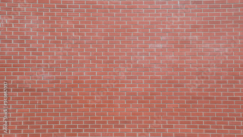 Red brick wall background and rough textures and copy space for text