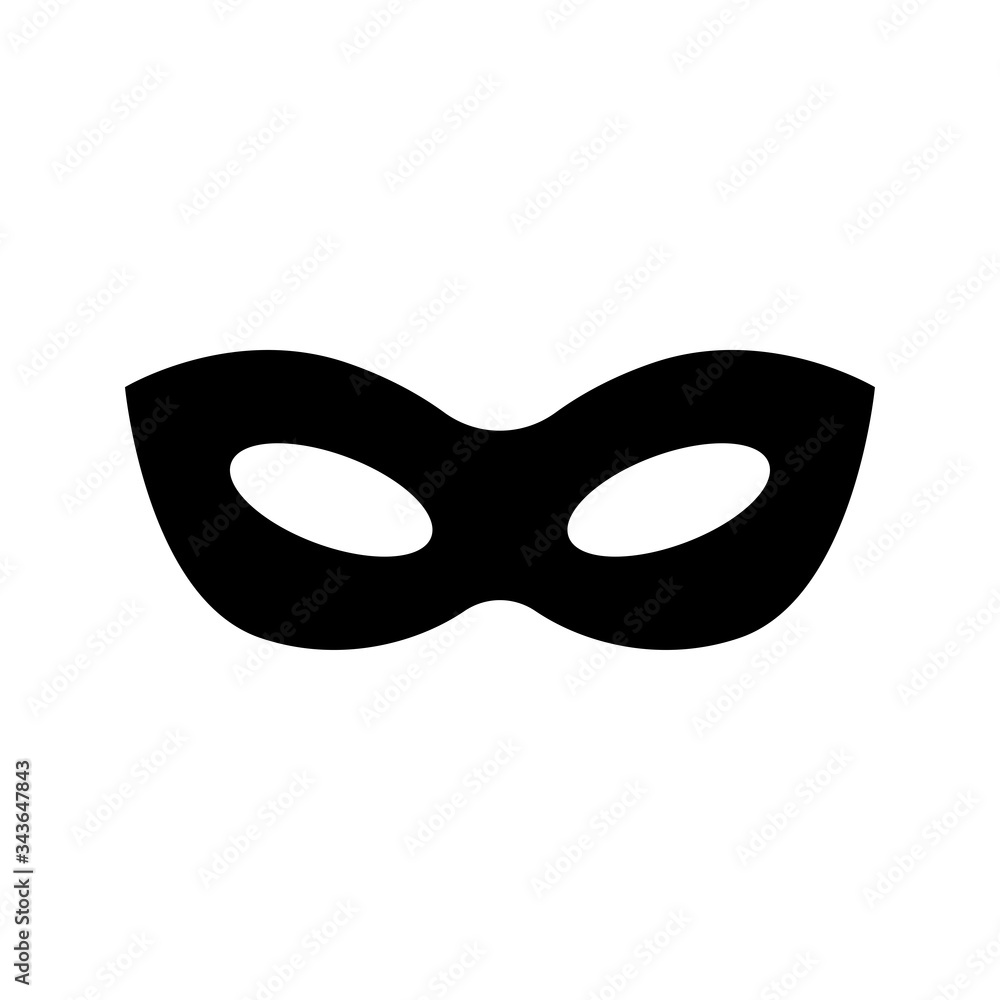 Mask icon on white background Mask icon on white background
