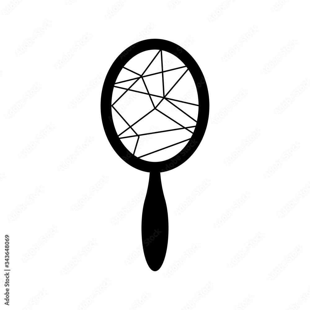 Mirror icon vector on white background