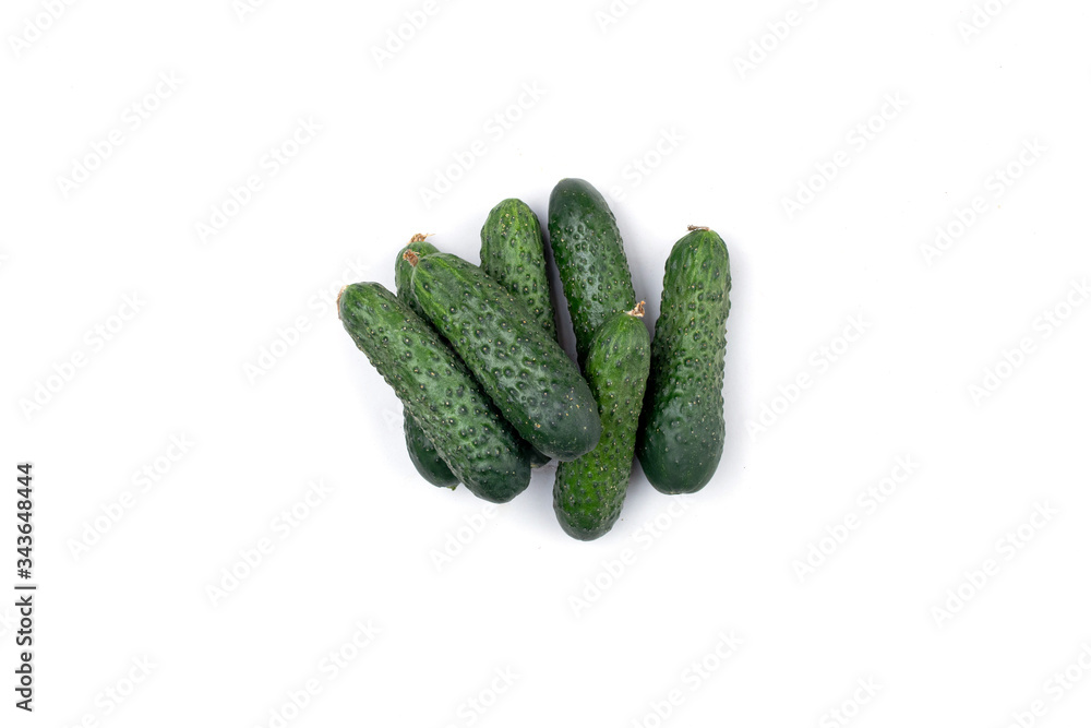 fresh cucumberon white bacground. fresh cucumberon white bacground.