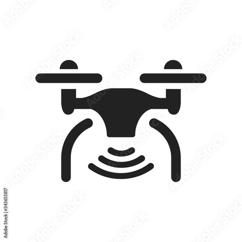 Drone icon. Quadcopter symbol modern, simple, vector, icon for website design, mobile app, ui. Vector Illustration