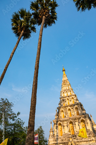 Chedi Liem temple or Wat Chedi Liem in Wiang Kum Kam archaeological site photo