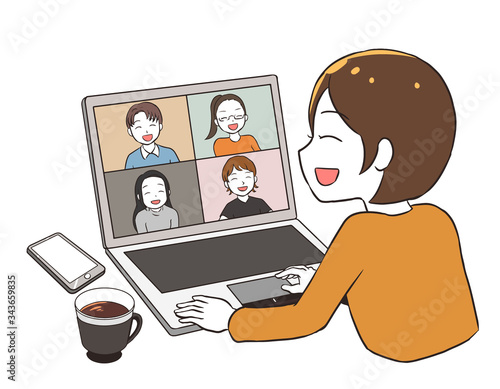 笑顔でリモートワーク