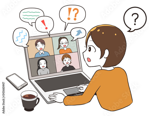 リモートワークで意見交換