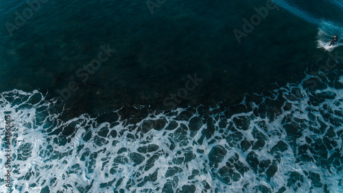 Obraz na płótnie Aerial Views of Coastline and waves and beaches along the Great Ocean Road, Australia w salonie