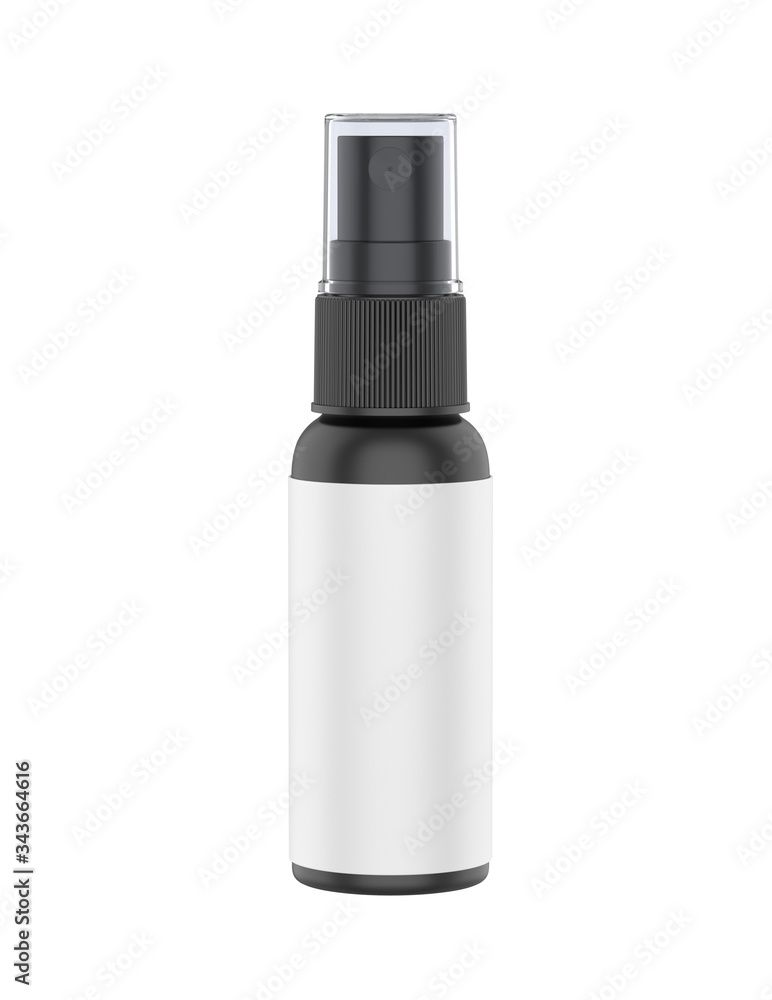 Blank plastic spray bottle for branding and mockup, 3d render illustration. Blank plastic spray bottle for branding and mockup, 3d render illustration.