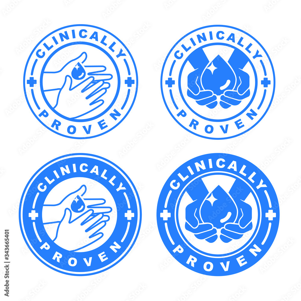 clinically proven Stamp Symbol vector Illustration. clinically proven Stamp Symbol vector Illustration.