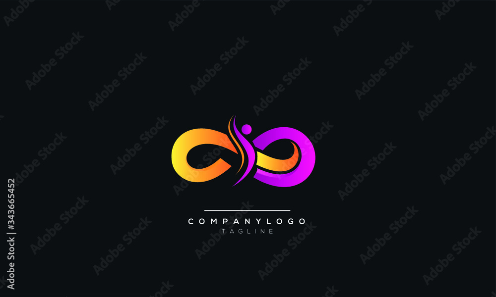 Fototapeta premium Infinity Vector Logo Template Illustration Design