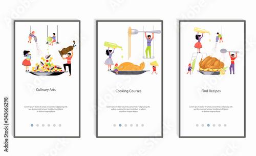 Family preparing food app