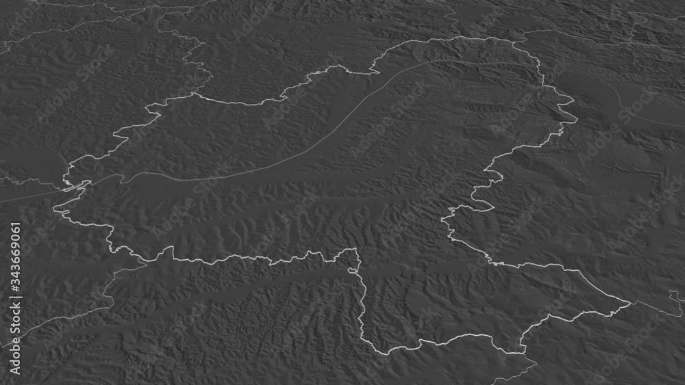 Mureș, county with its capital, zoomed and extruded on the bilevel map of Romania in the conformal Stereographic projection. Animation 3D Mureș, county with its capital, zoomed and extruded on the bilevel map of Romania in the conformal Stereographic projection. Animation 3D