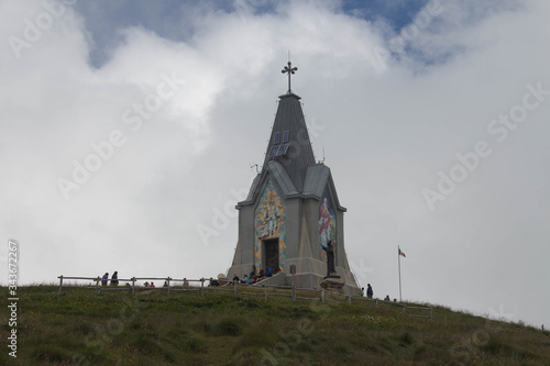 Monument to the Redeemer at Monte Guglielmo, Lombardy, Italy.