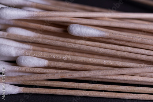 cotton swabs close-up, 415 photo