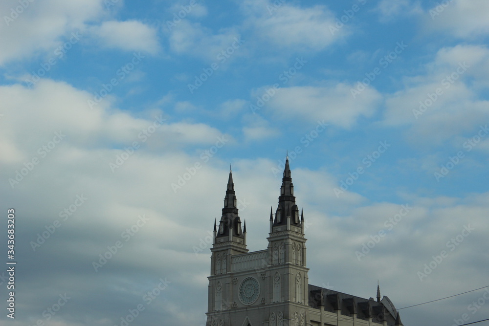 church and sky