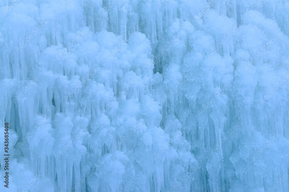 White icicles in winter in northern China White icicles in winter in northern China