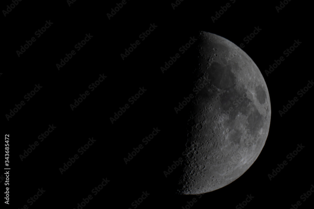 Astrophotography : Moon Peaking out of the Void Astrophotography : Moon Peaking out of the Void