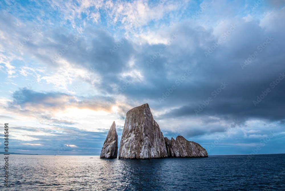 Tuff formation known as Leon dormido, kicker rock at san cristobal island, Galapagos 