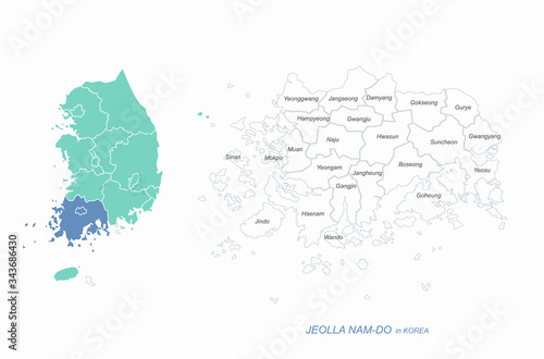 korea provinces map. vector map of korea province.
gyeonggi-do, chongcheong-do, gangsang-do, jeolla-do, jeju island map.