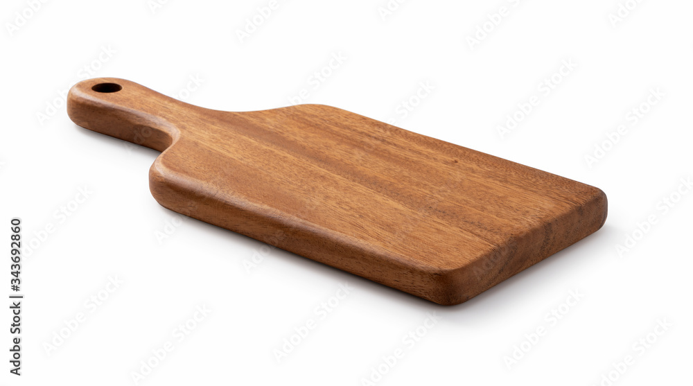 Cutting board placed on a white background Cutting board placed on a white background