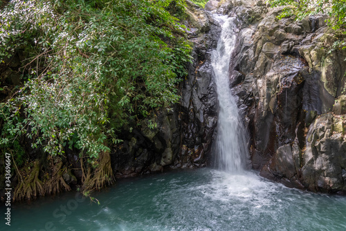 Balinese Waterfall in Central Bali  Indonesia