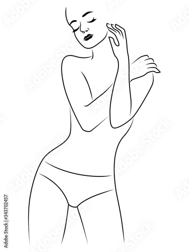 Woman sensuality charming