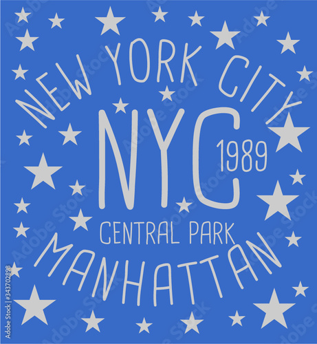 American college style print and embroidery graphic design vector art