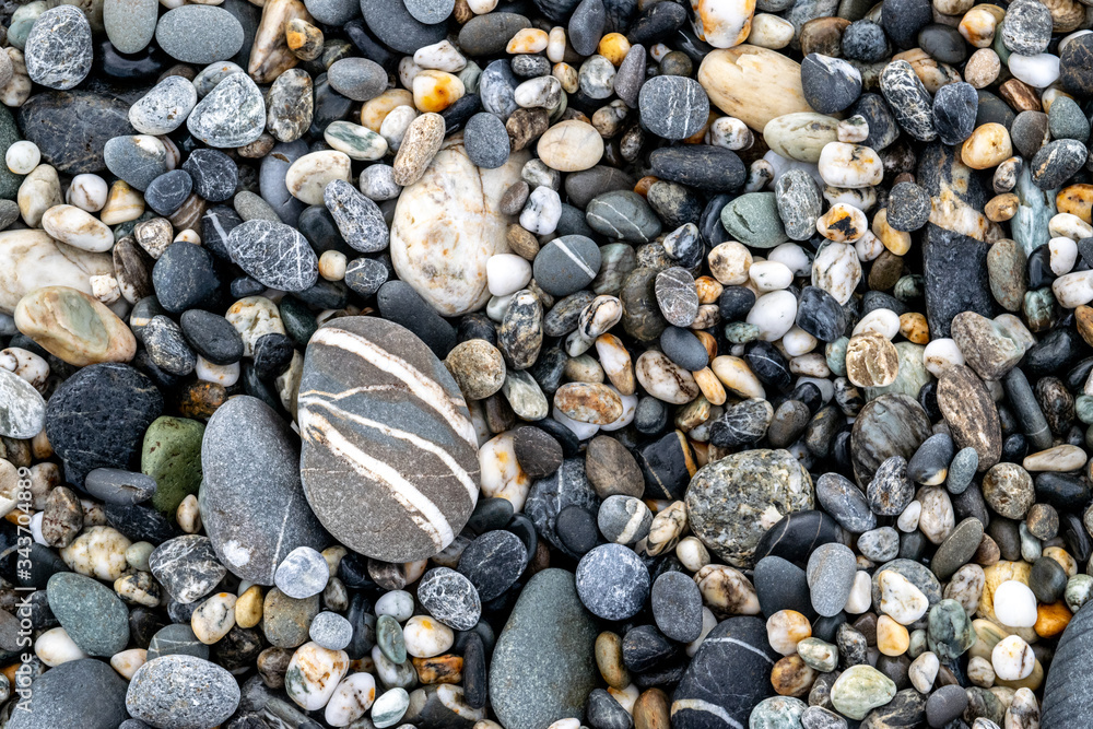 Smooth Colorful Rocks on Beach (Texture/ Nature Background) Smooth Colorful Rocks on Beach (Texture/ Nature Background)