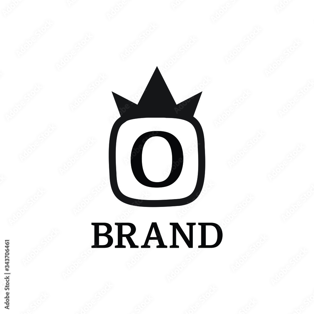 Simple initial letter logo template for brand name or business name