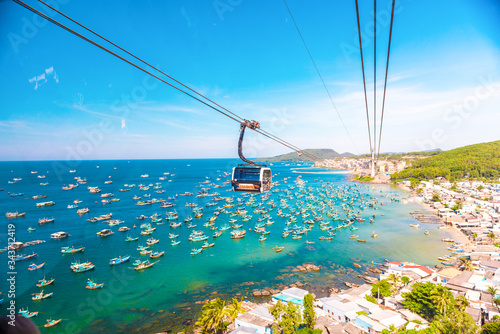 the highest cable car in  Fukuok, vietnam