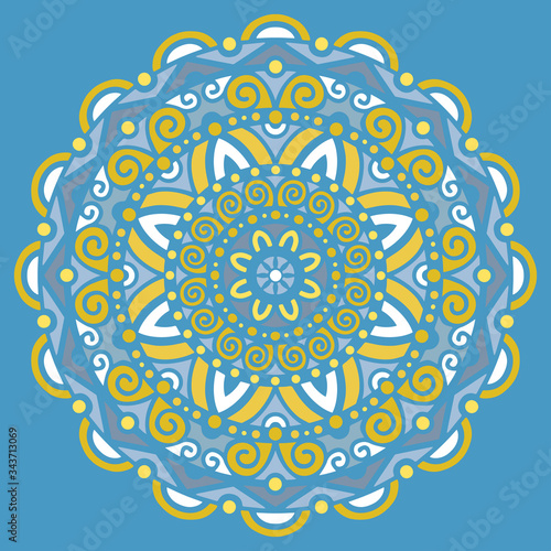 Mandala color pattern doodles sketch