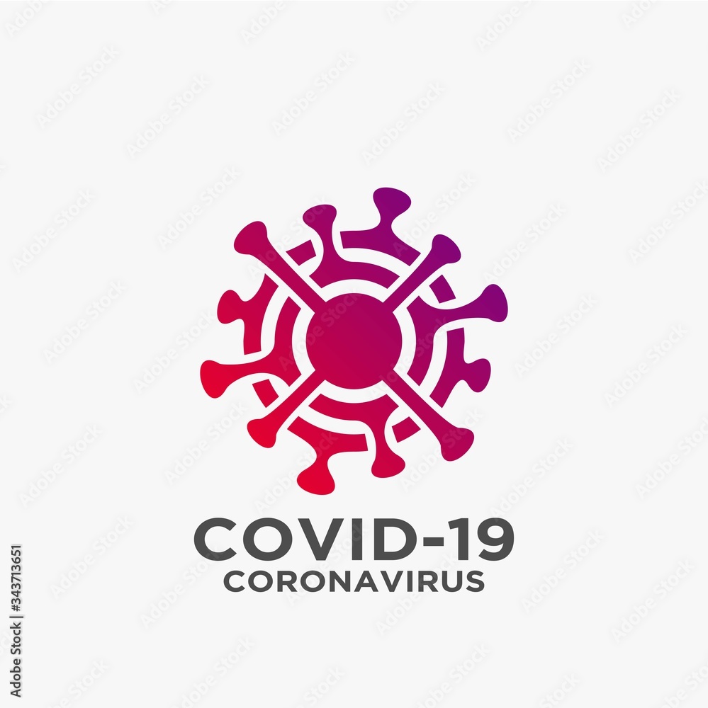 Corona virus logo design Corona virus logo design