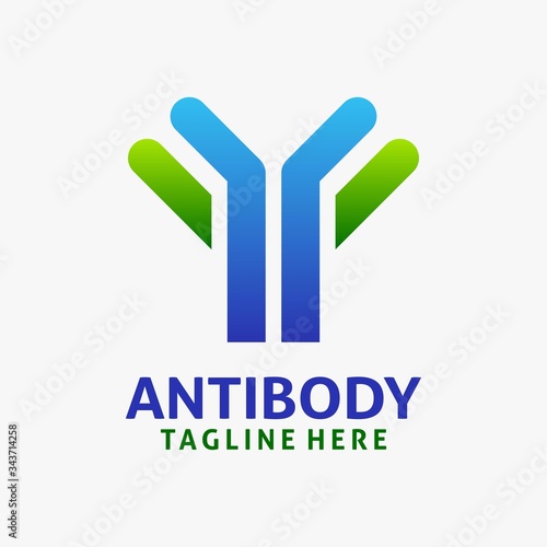 Healthy antibody logo design