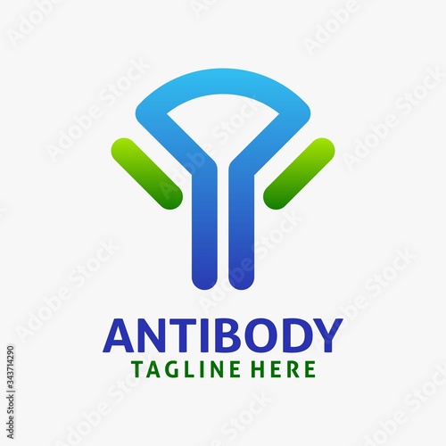 Healthy antibody logo design