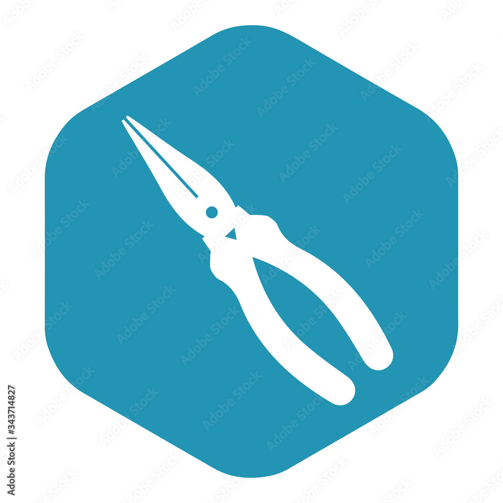 Pliers icon. Multi-functional hand tool designed for clamping and gripping parts of different shapes. Vector illustration isolated on a white background for design and web. Pliers icon. Multi-functional hand tool designed for clamping and gripping parts of different shapes. Vector illustration isolated on a white background for design and web.