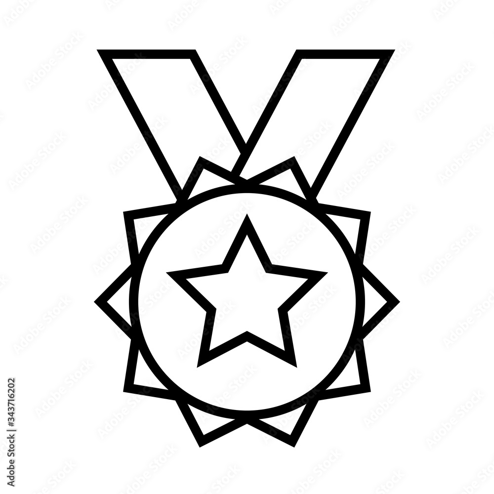 medal award line style icon medal award line style icon