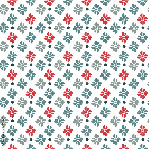 Vector seamless pattern with classic ornament. ESP 10